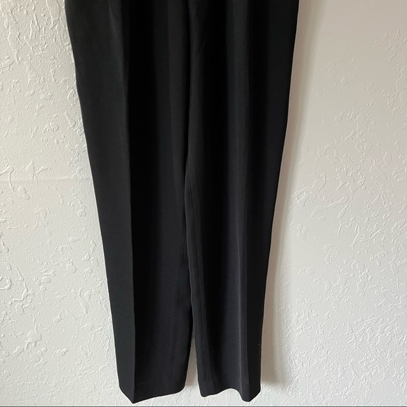 NWT Norm Thompson High Waist Trousers Black 8 - Picture 4 of 9